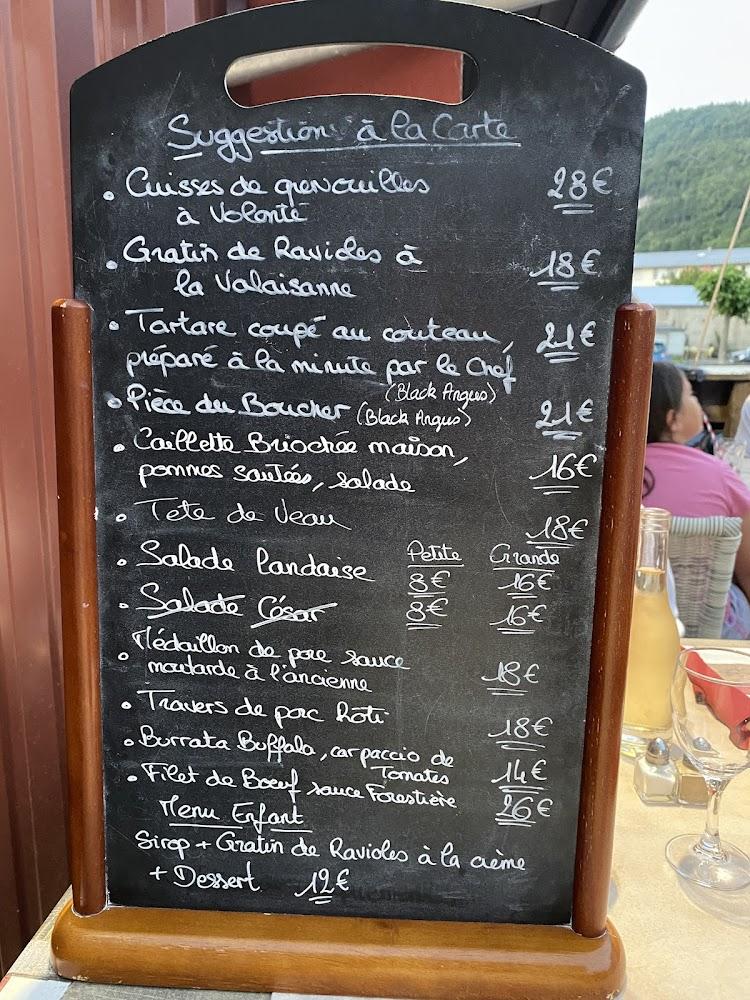 Au Temps de Josephine - Menu Image 1